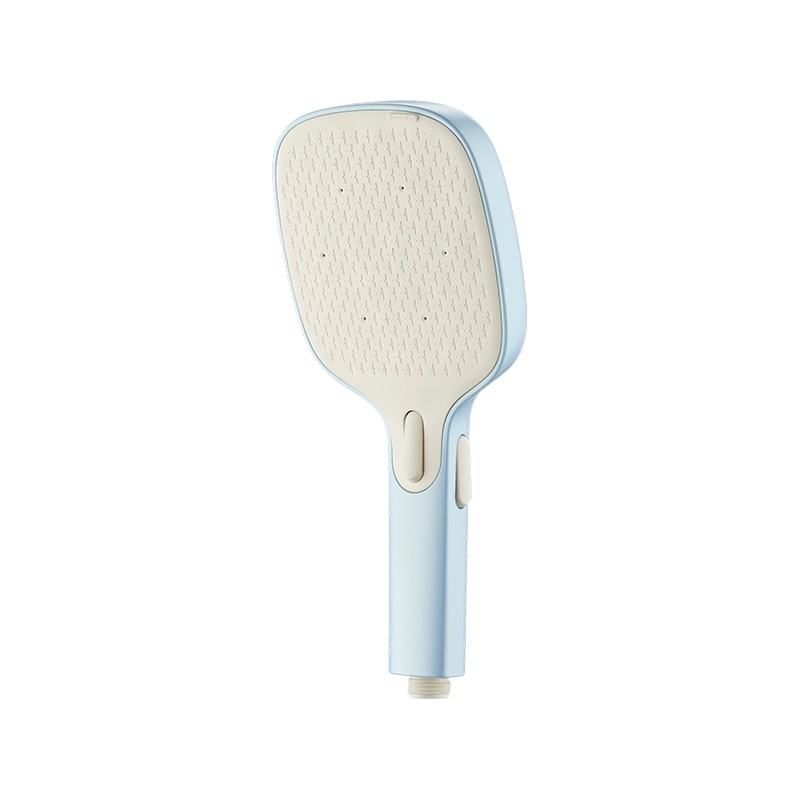 BG-125P Large Panel Square Liquid Silicone Shower Head with Push Button Spray Gun Function