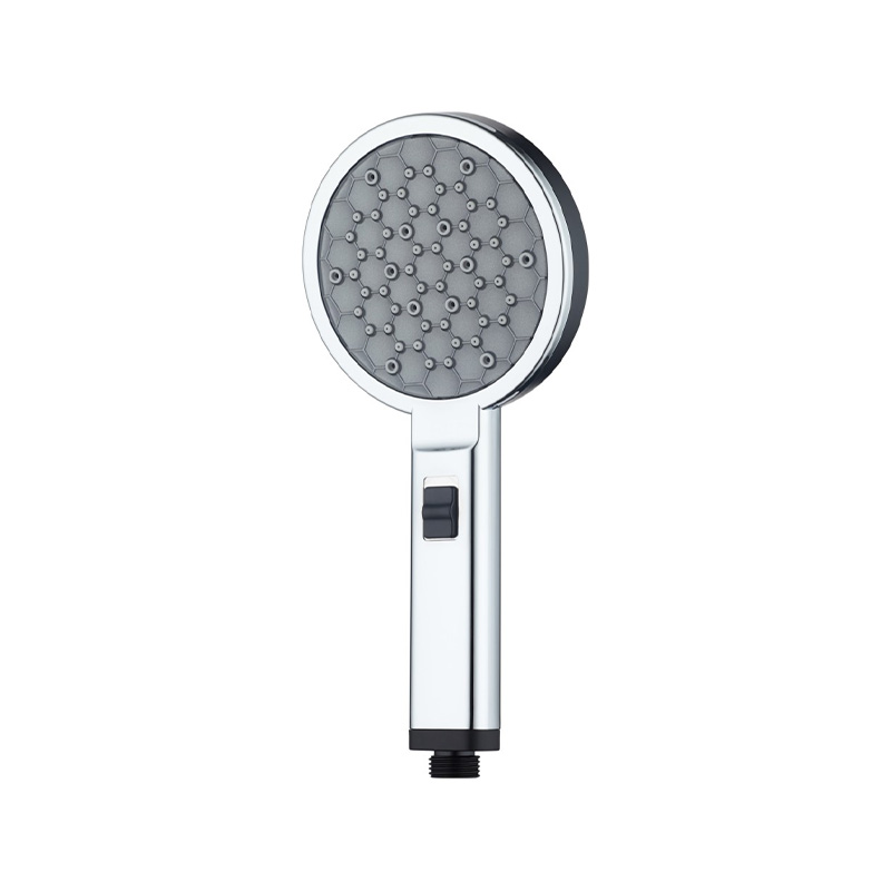 LD-255 3-Function Round Electroplated Showerhead with 3D Sculpted Face LD-255 3-Function Round Electroplated Showerhead with 3D Sculpted Face