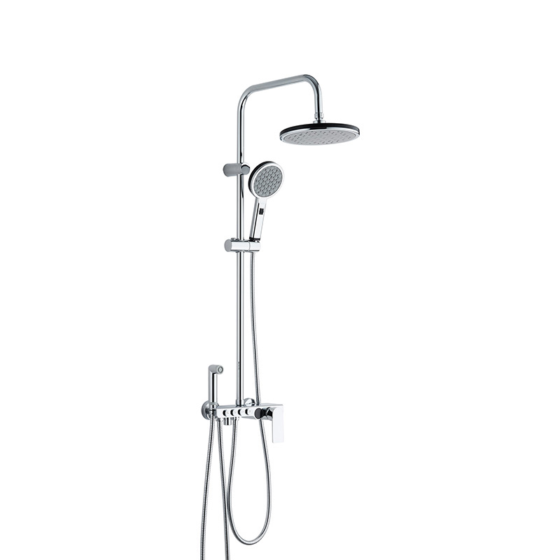 TM-1140 Easy-to-use Button-operated Round Shower Head and Faucet Set TM-1140 Easy-to-use Button-operated Round Shower Head and Faucet Set