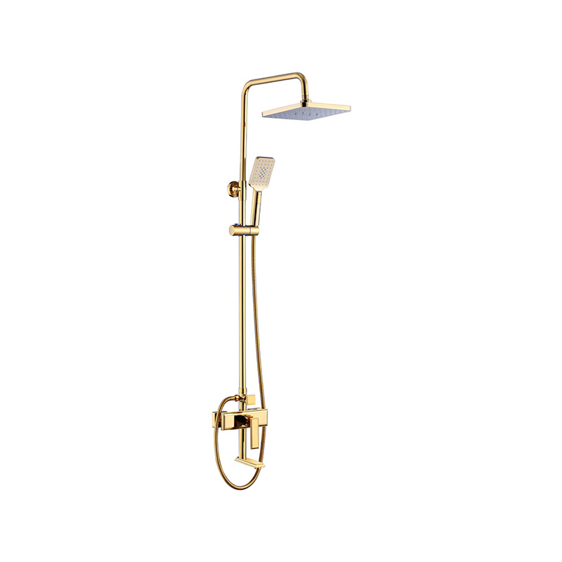 TM-1151 Gold Bottom Outlet Hot and Cold Shower Mixer TM-1151 Gold Bottom Outlet Hot and Cold Shower Mixer