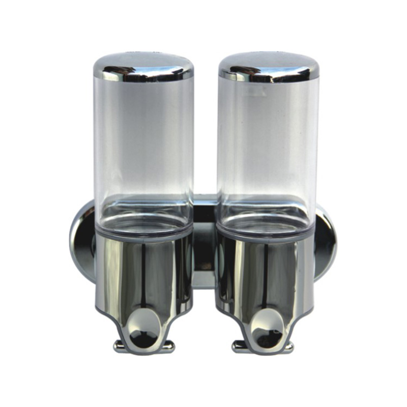 TM-23 Easy Installation Double-tube Wall Mounted Liquid Soap Dispenser TM-23 Easy Installation Double-tube Wall Mounted Liquid Soap Dispenser
